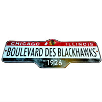 STREET SIGN - NHL - CHICAGO BLACKHAWKS